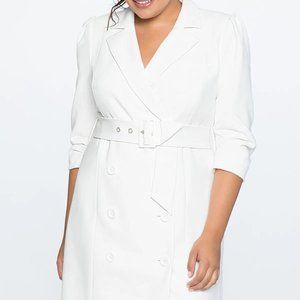 Eloquii Puff Sleeve Blazer Dress